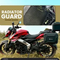 Radiator Guard Honeycomb Black for Bajaj Pulsar NS400Z-Zana-ZI-8516