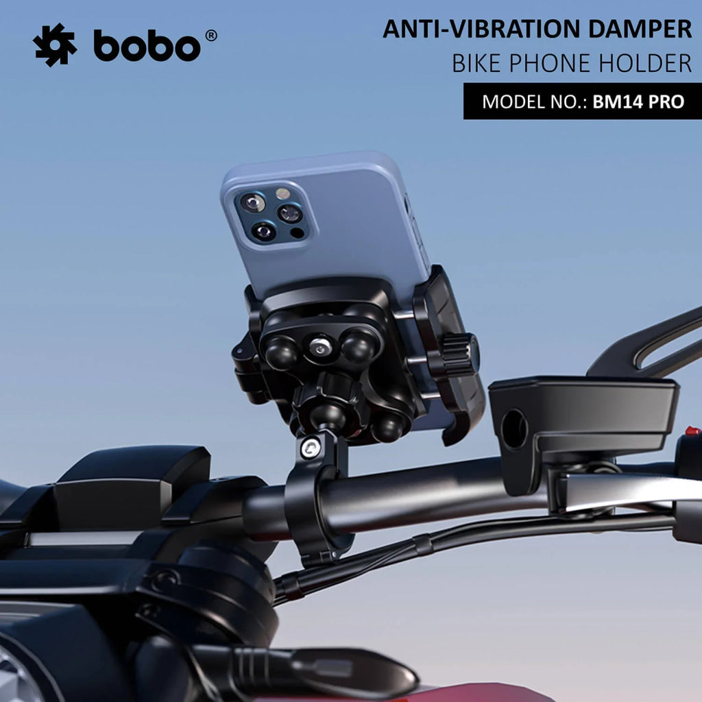 Bm14 Pro Quick Release With Vibration Controller Enhanced Bm4 Bike Mobile Holder