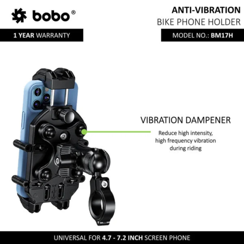 Bm17 Anti-Vibration Bike / Cycle Phone Holder Motorcycle Mobile Mount