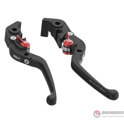 Evo Folding Clutch And Brake Lever Set - Ducati Monster 950 + (Plus) (2021 + )-Evotech