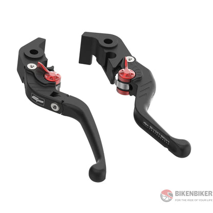 Evo Folding Clutch And Short Brake Lever Set - Ducati Monster 950 + (Plus) (2021 + )-Evotech