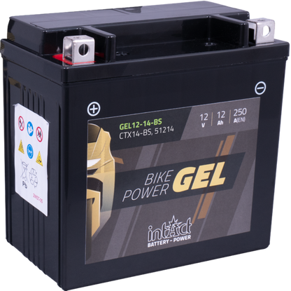 GEL Bike Battery YTX14-BS-Intact Battery-Power