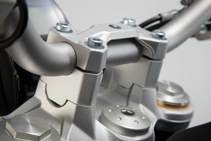 Handlebar Risers Silver 30mm For BMW F850GS/GSA – SW-Motech