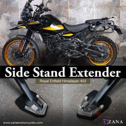 Side Stand Extender Aluminum & Stainless-Steel For Himalayan 450