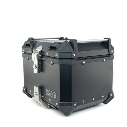 Top Box Aluminium Black (45Ltr) L-Flat For Dominar 250/400