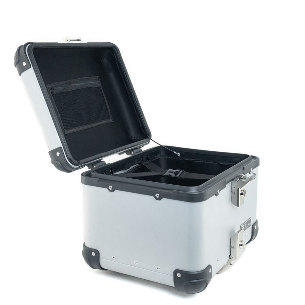 Top Box Aluminium Silver (45Ltr) R-Flat For Dominar 250/400