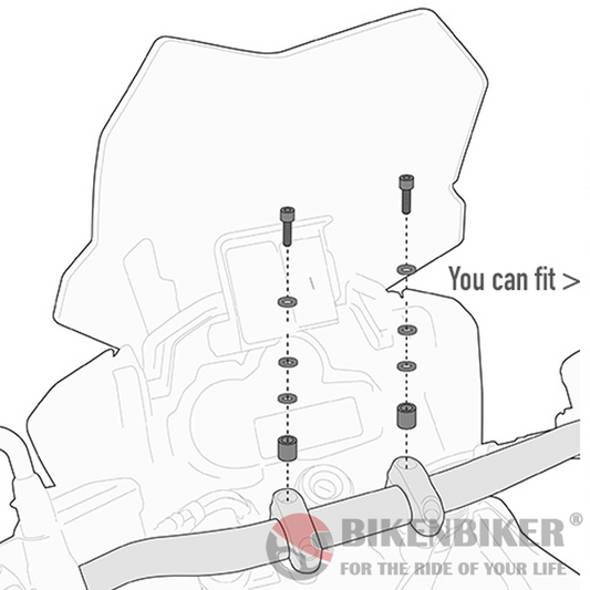 Specific Kit to Mount the S900A Smart Bar or the S901A Smart Mount - Givi