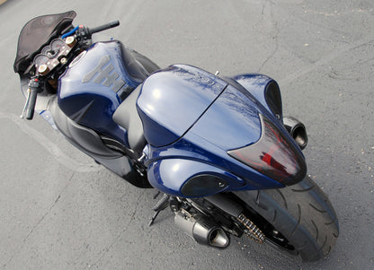 CT Dual Full System w/ 16'' QuietKore Muffler Hayabusa (08-20) - Brock's Performance