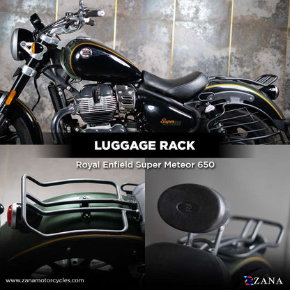 Luggage Rack Compatible with Backrest For Super meteor 650 - Zana