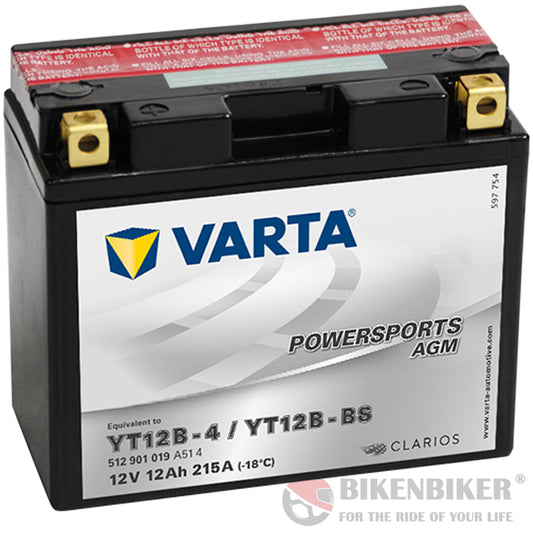 YT12B-BS Battery - Varta