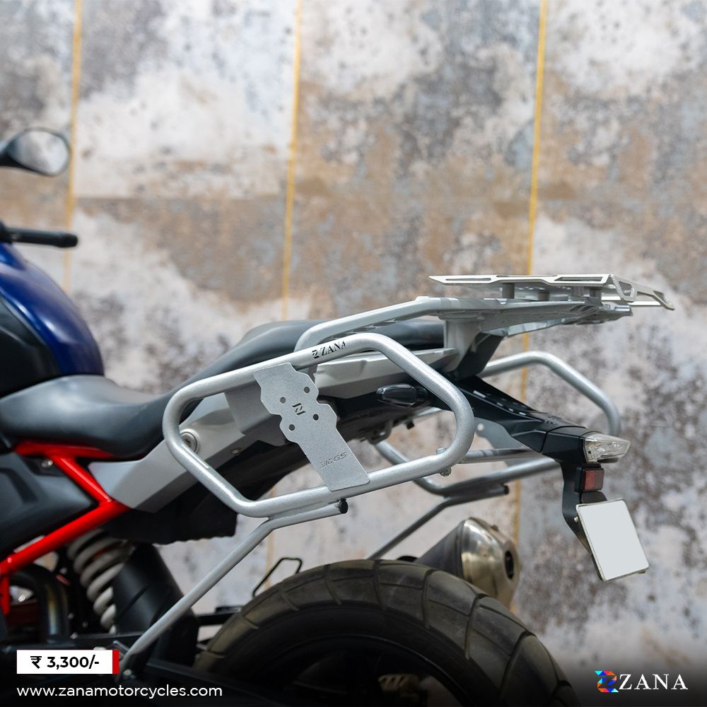 BMW G 310GS Saddle Stay Silver w/ Jerry Can Mount - Zana