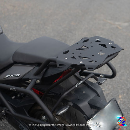 Bajaj Dominar 250/400 Top Rack with New Plate (compatible with Backrest) - Zana