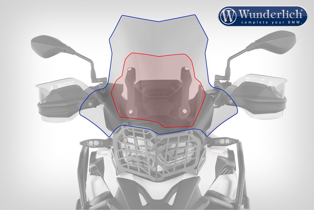 BMW F 750/850 GS Ergonomics - "Marathon" Windscreen - Wunderlich