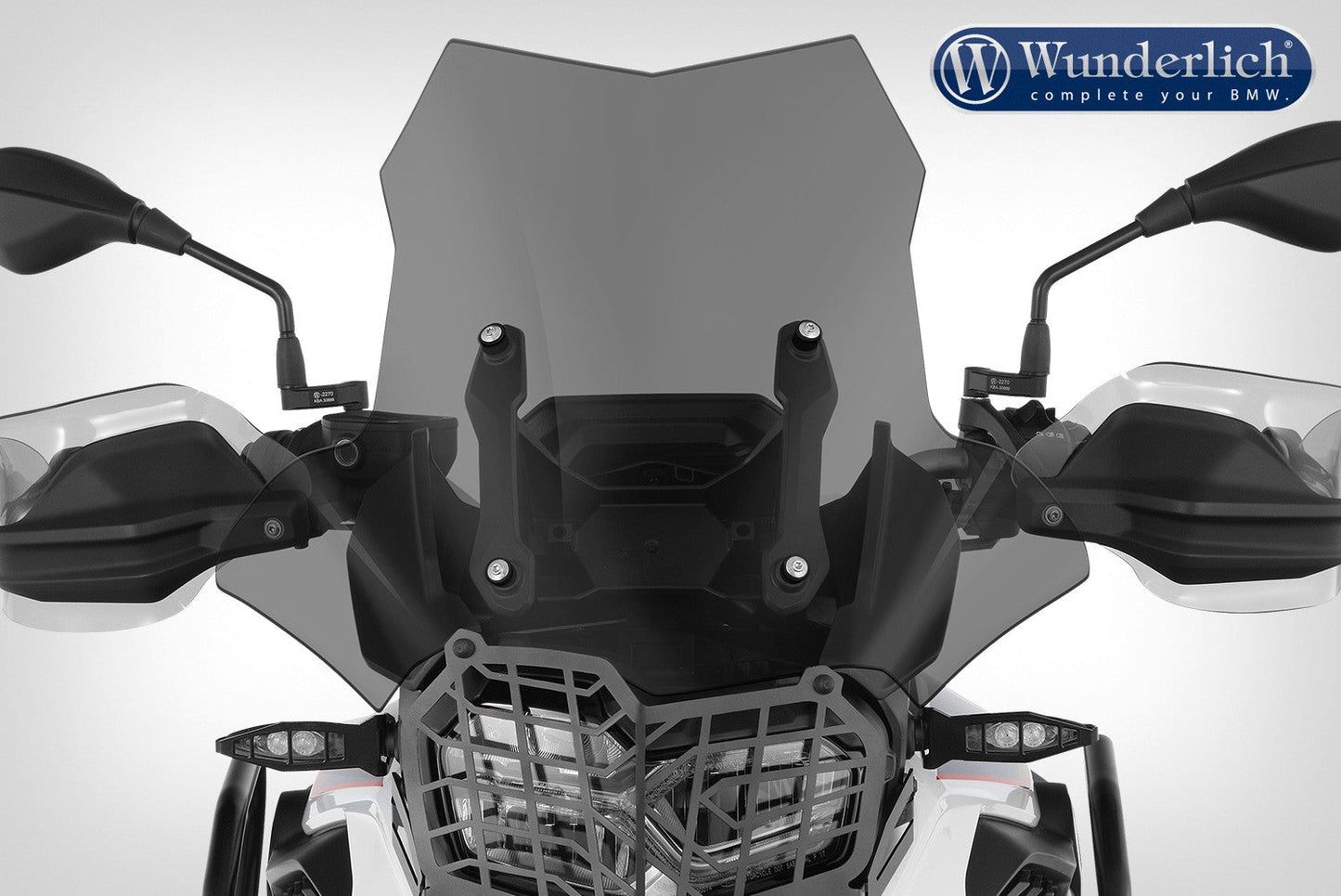BMW F750 GS Ergonomics - "EXTREME" Windscreen - Wunderlich