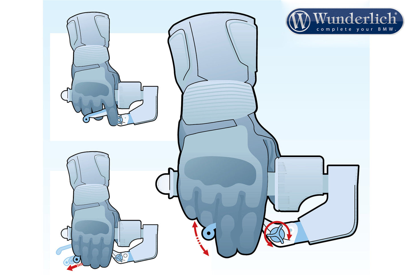 BMW K 1300 R Ergonomics - Brake Lever (VARIOLEVER) - Wunderlich