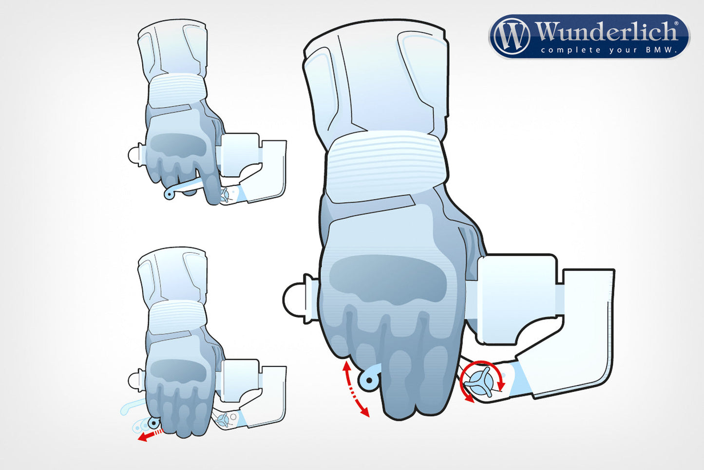 BMW R/K Series Ergonomics - Brake Lever (VARIOLEVER) - Wunderlich