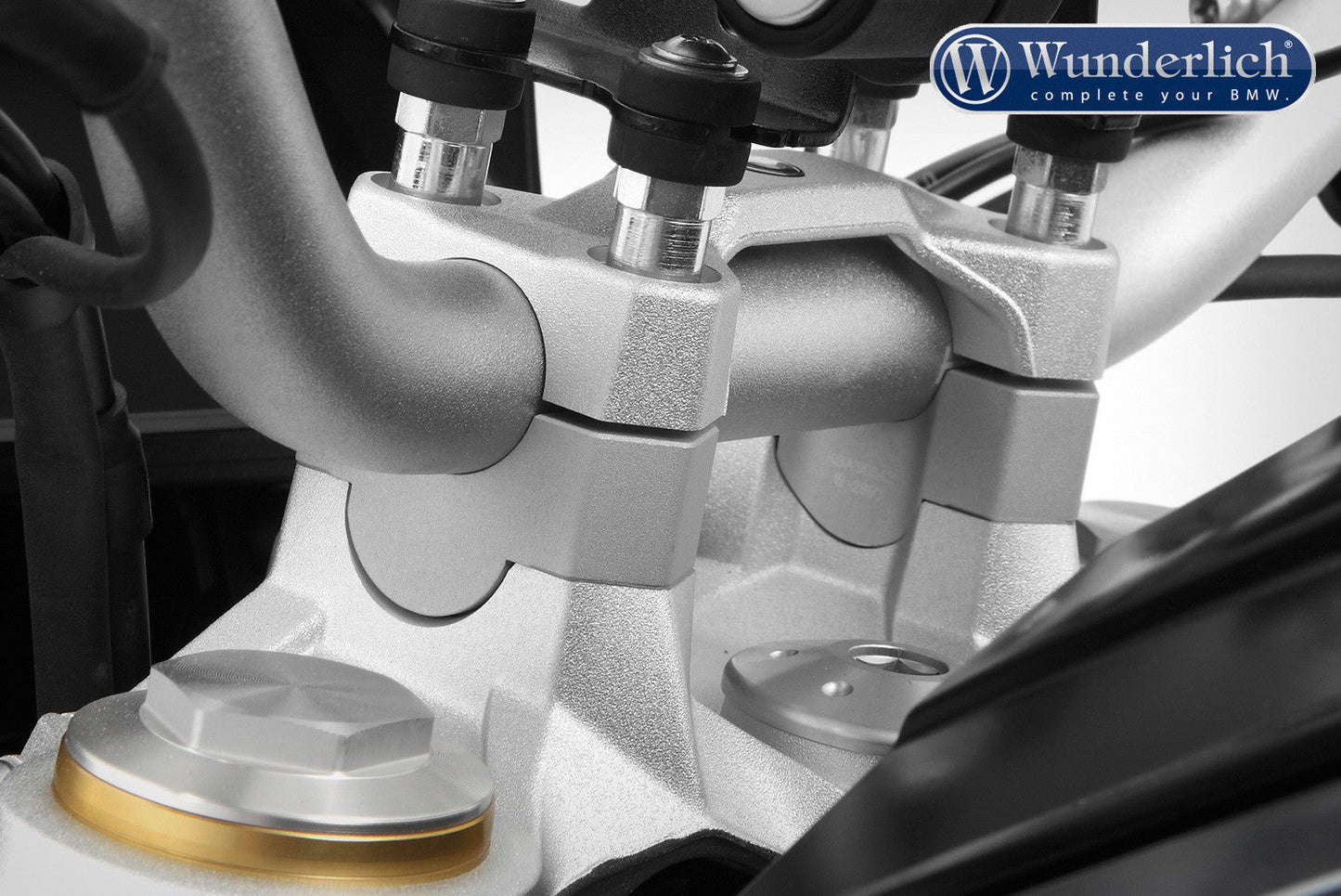 BMW F750 GS Ergonomics - Handlebar Risers - Wunderlich