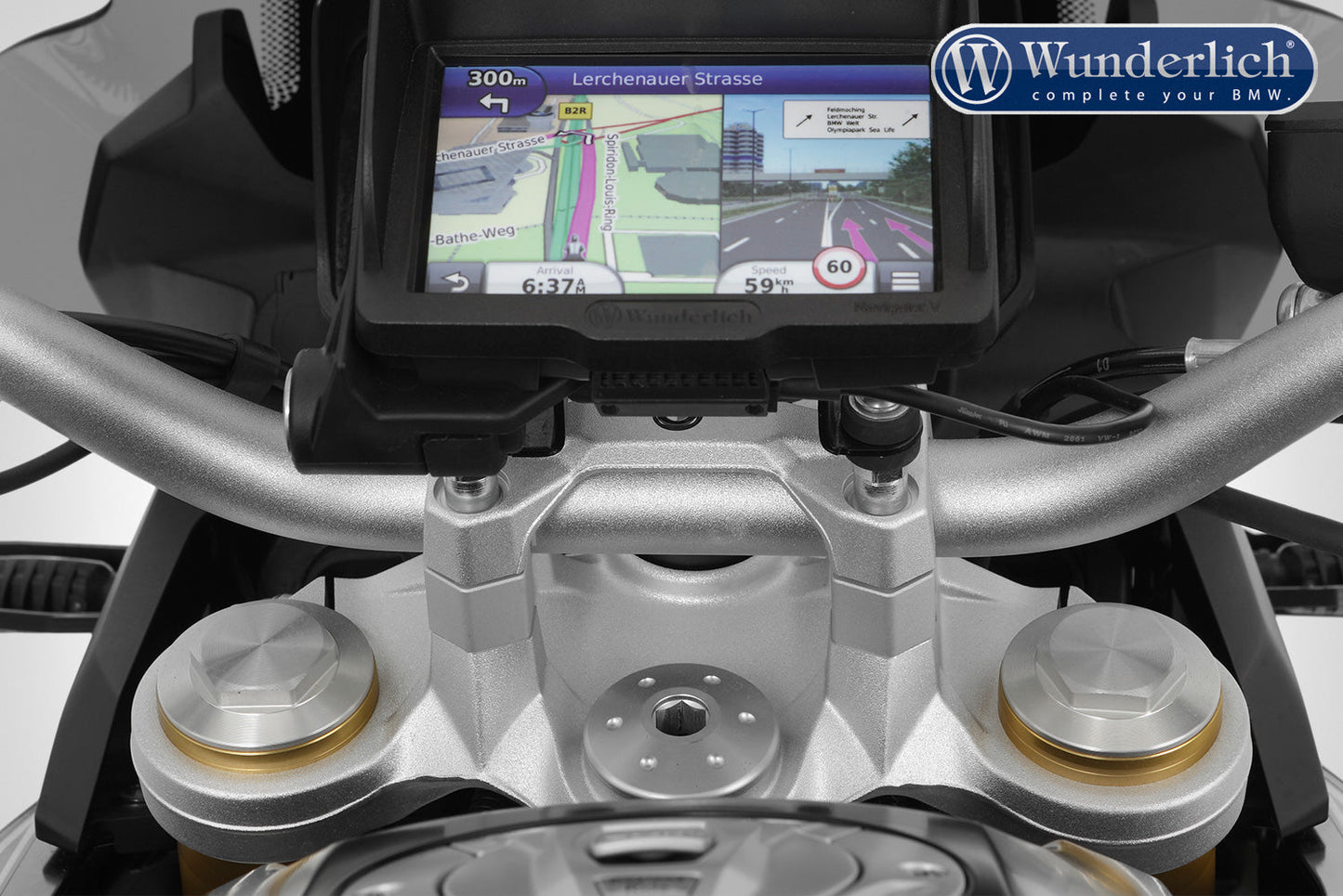 BMW F750 GS Ergonomics - Handlebar Risers - Wunderlich
