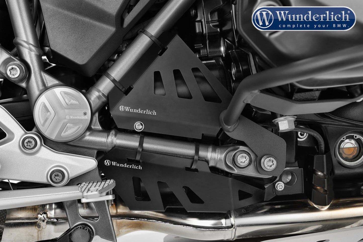 BMW R1200/1250 GS Protection - Exhaust Flap Cover - Wunderlich