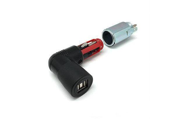 DIN/Cigarette (Interchangeable) to USB Adapter (3.3A) - Cliff Top