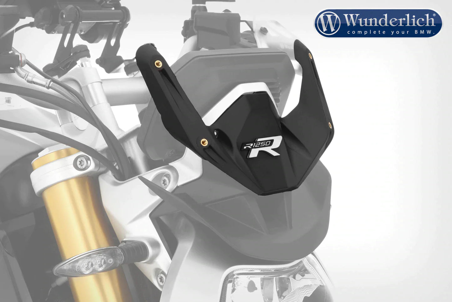 BMW R1250R Ergonomics - "Marathon" Windscreen Mounting Kit - Wunderlich