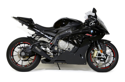 Alien Head 2 Full System Black 14'' Muffler S1000RR (15-19) and S1000R (17-20) - Brock's Performance