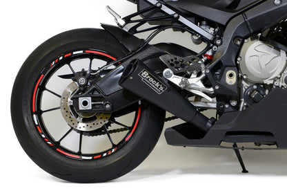 Alien Head 2 Full System Black 14'' Muffler S1000RR (15-19) and S1000R (17-20) - Brock's Performance