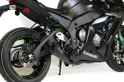 Alien Head 2 Full System Black 14" Muffler ZX-10R (16-20) - Brock's Performance