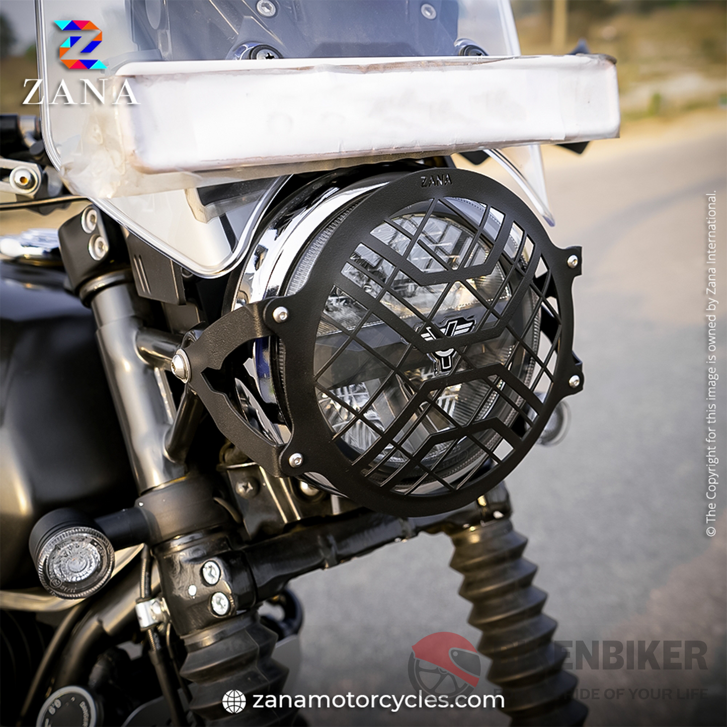 Yezdi Adventure Headlight Grill - Zana