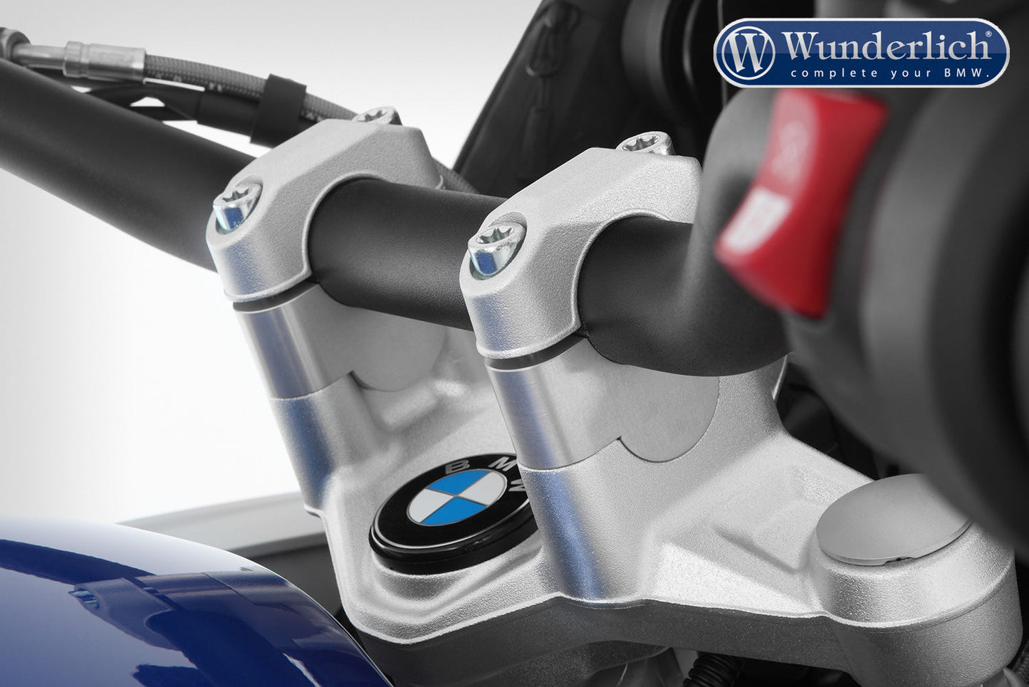 BMW R 1200/1250 Ergonomics - Handlebar Rise Blocks (25mm) - Wunderlich