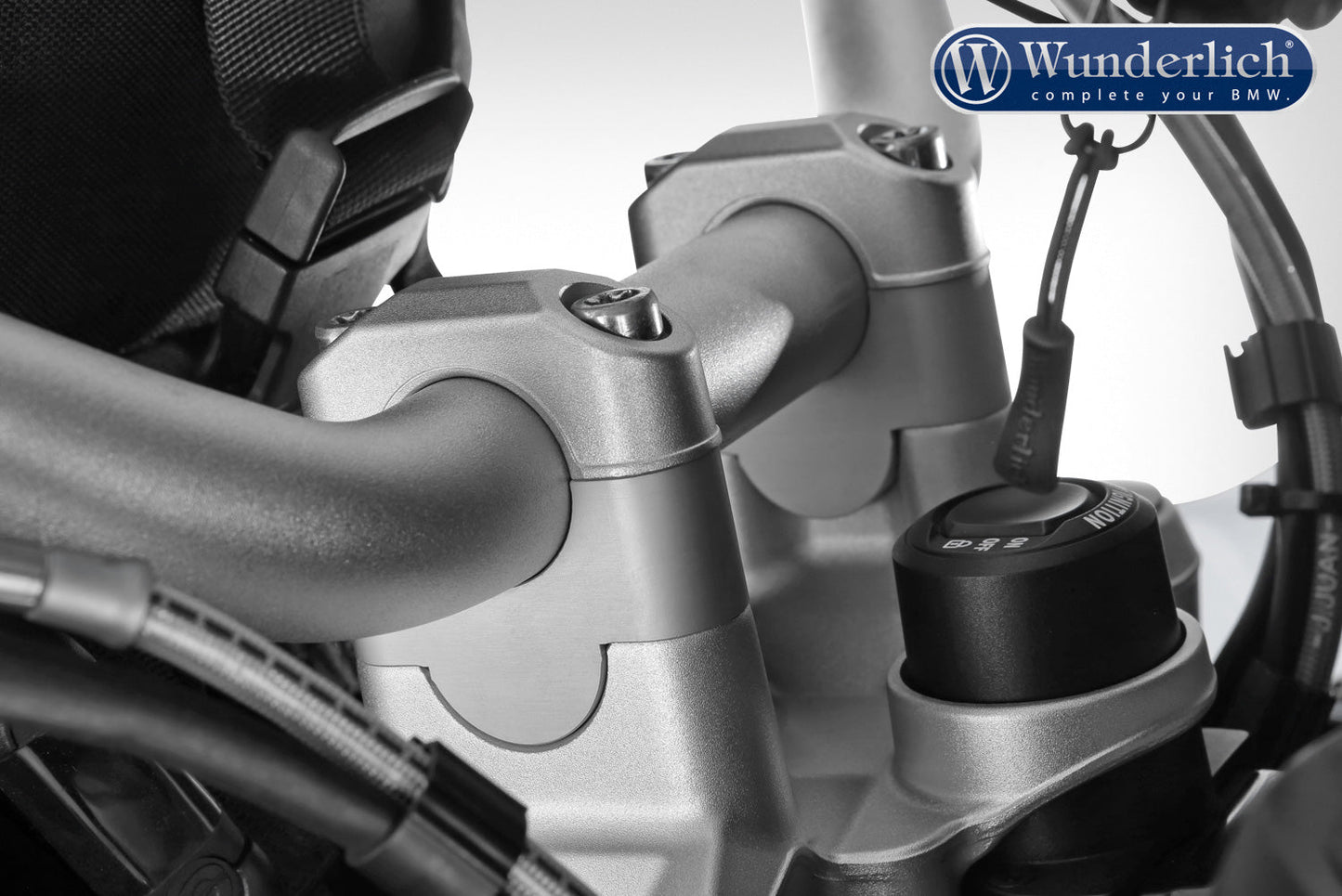 BMW R 1200/1250 Ergonomics - Handlebar Rise Blocks (25mm) - Wunderlich