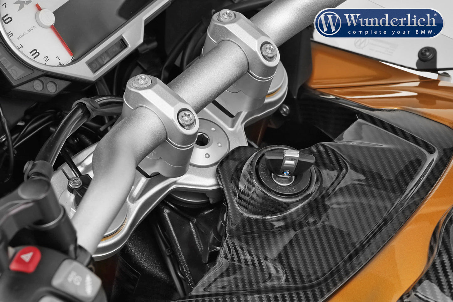BMW R 1200/1250 Ergonomics - Handlebar Rise Blocks (25mm) - Wunderlich
