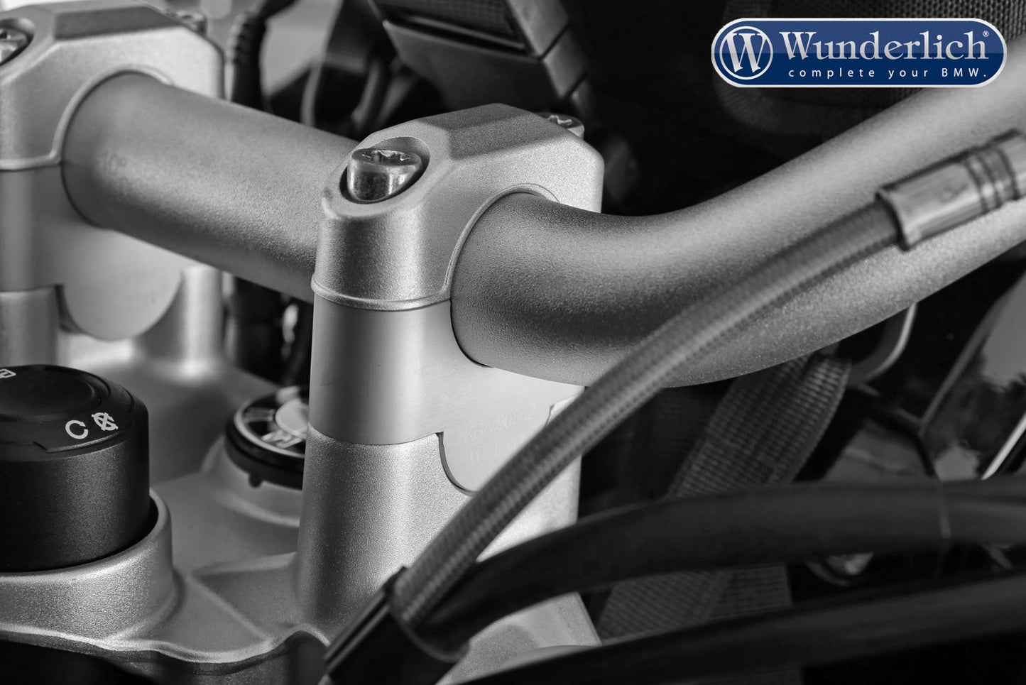 BMW R 1200/1250 Ergonomics - Handlebar Rise Blocks (25mm) - Wunderlich