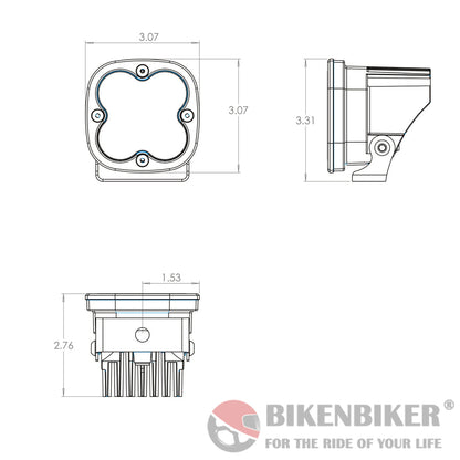 Squadron Pro - White - LED Driving/Combo - Baja Designs