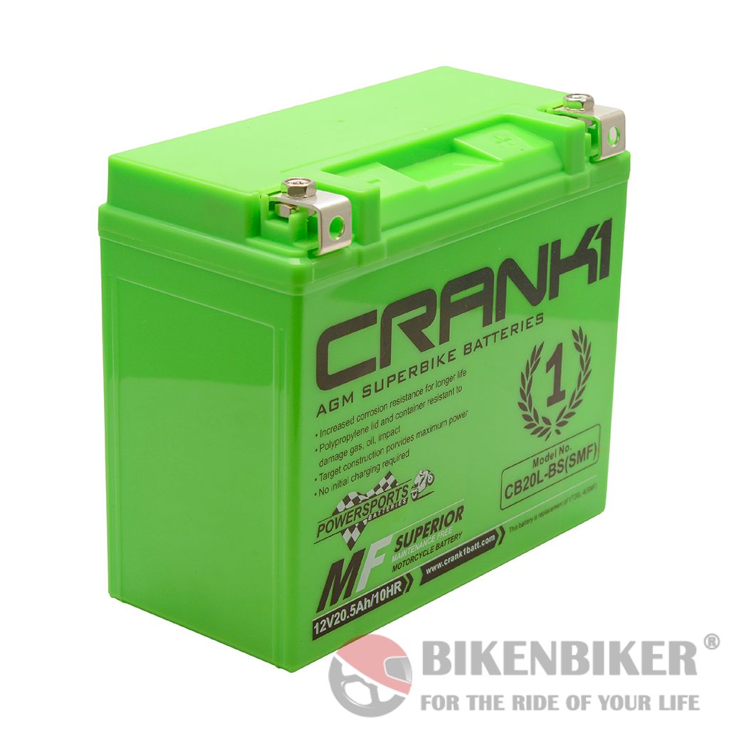 Crank1 CB20L-BS (SMF) Battery