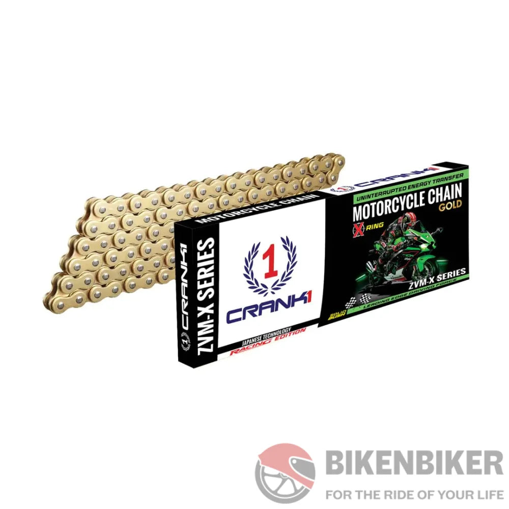 520 Pitch 120 Links Zvm-X Gold Chain - Crank1