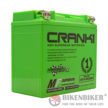 Crank1 CB14L-BS (SMF) Battery
