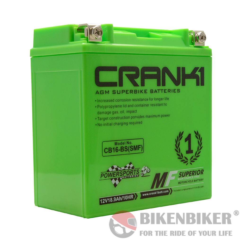 Crank1 CB16-BS (SMF) Battery