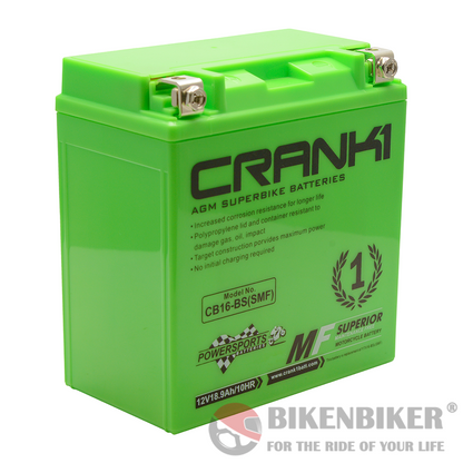 Crank1 CB16-BS (SMF) Battery