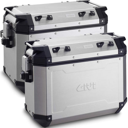 Trekker Outback 48/37 Black Line/Aluminium Side Cases - Givi