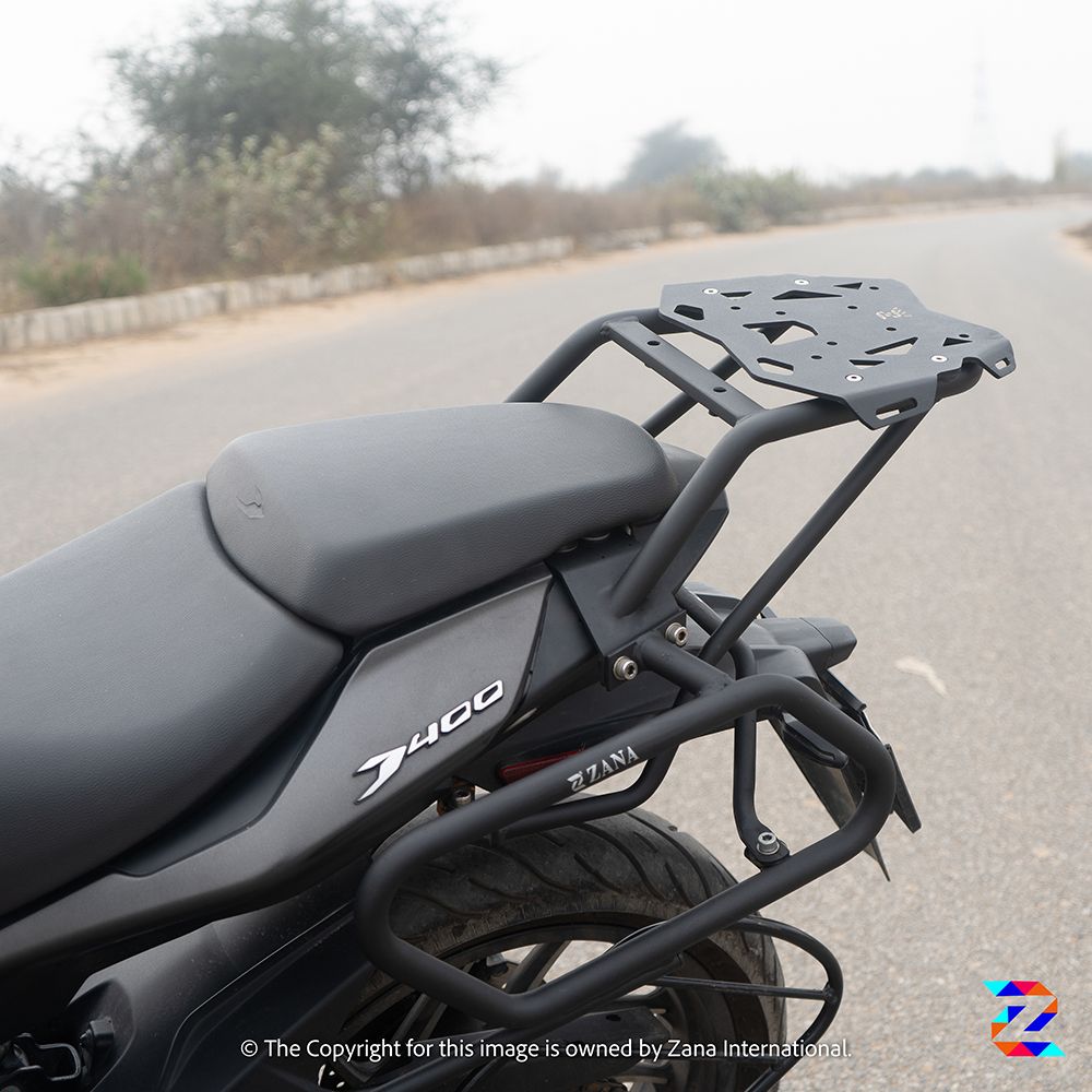 Bajaj Dominar 250/400 Top Rack with New Plate (compatible with Backrest) - Zana