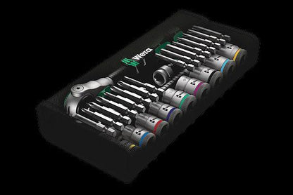 Ratchet Kit with Bits + Sockets - Soft Case (8100) - Wera Tools