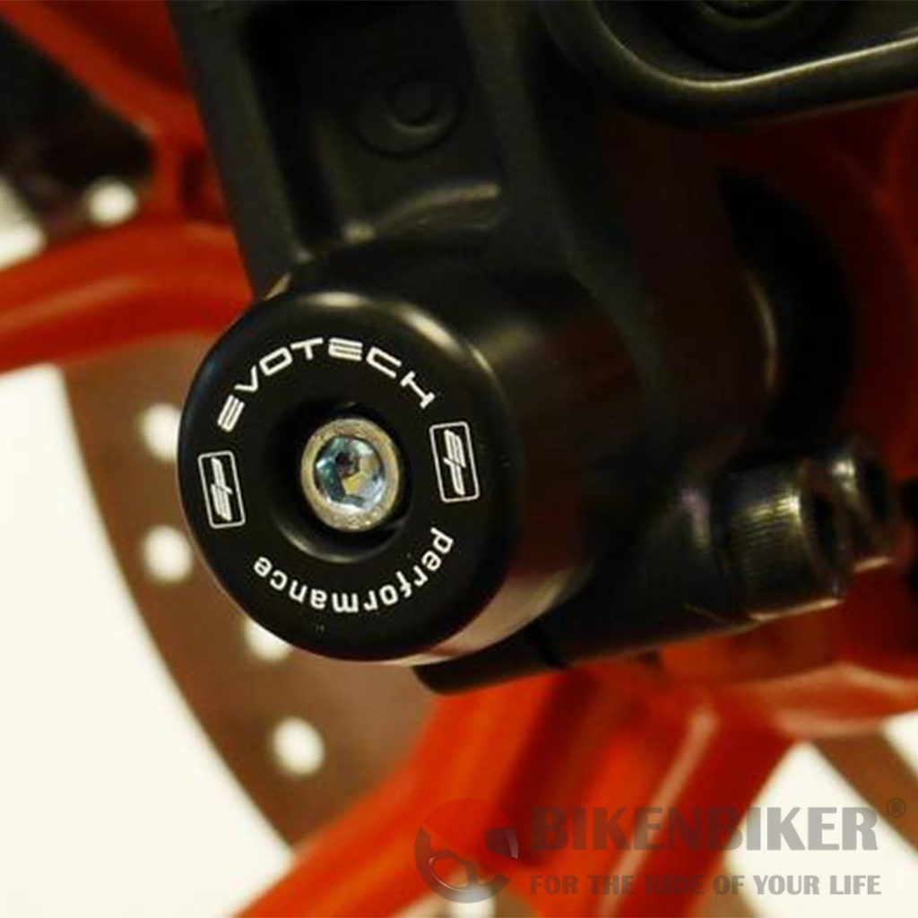 KTM Duke/RC 200/390 Front Spindle Bobbins 2013+ - Evotech Performance