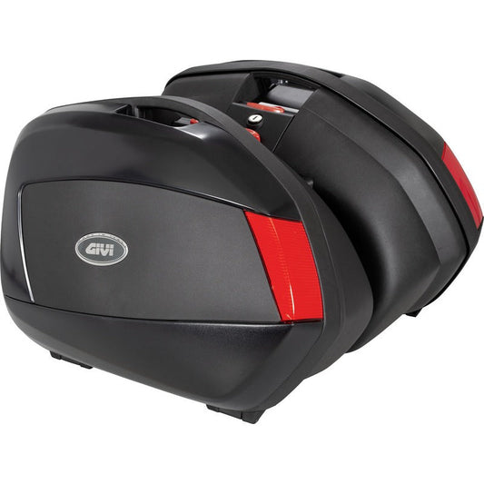 Monokey V35 Pair of Side Cases, with Red Reflectors - Givi