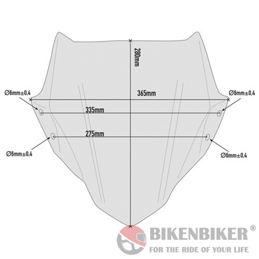 Specific Screen, smoked for BMW G310R - Givi