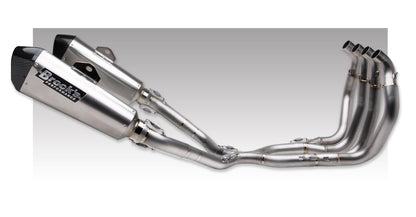 CT Dual Full System w/ 16'' QuietKore Muffler Hayabusa (08-20) - Brock's Performance