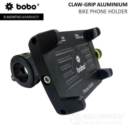 Claw-Grip Aluminium Bike / Cycle Phone Holder Motorcycle Mobile Mount - Bobo