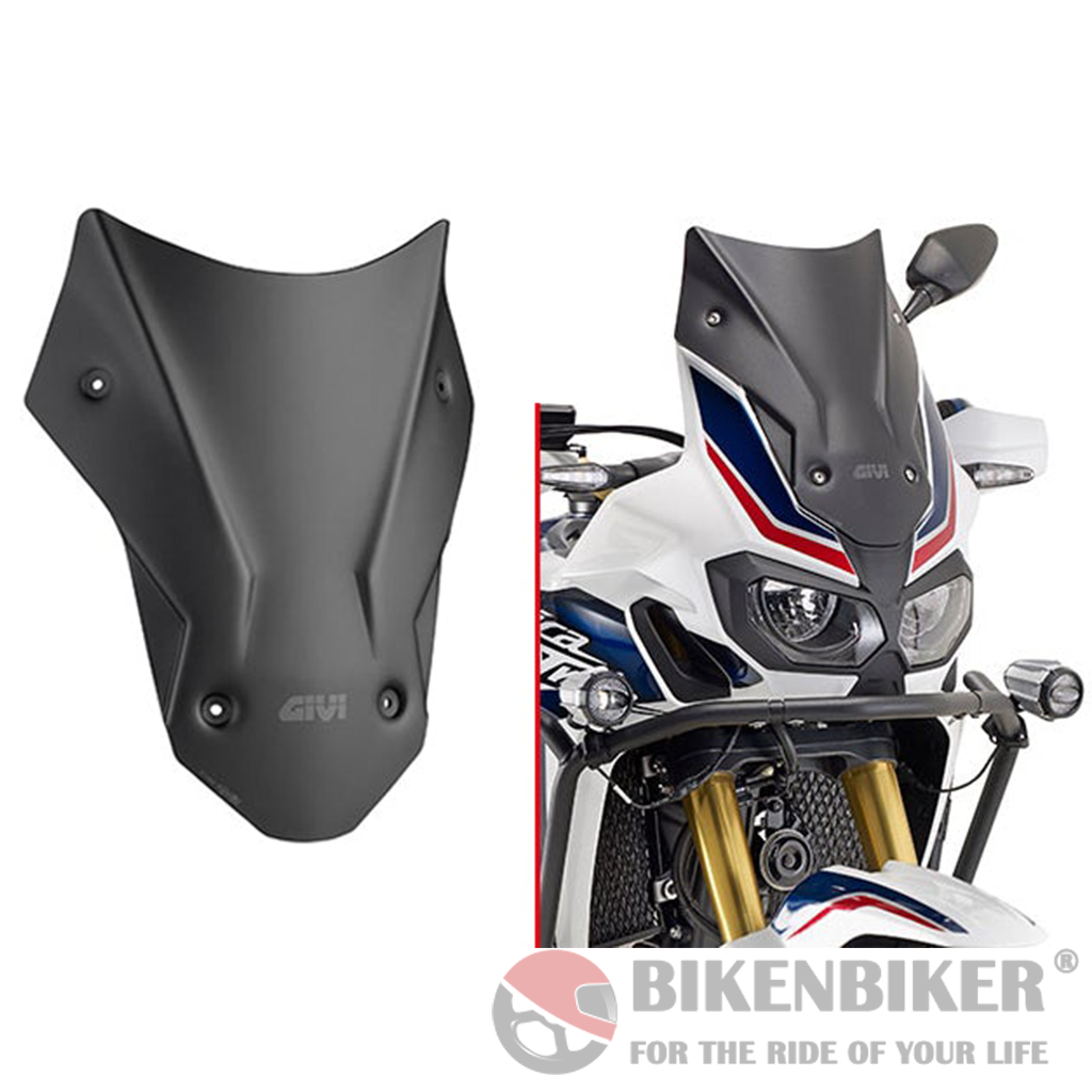 Matt Black Windscreen for Honda Africa Twin (2017+) - Givi