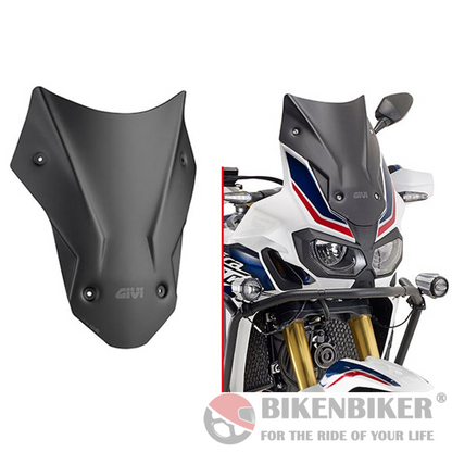 Matt Black Windscreen for Honda Africa Twin (2017+) - Givi