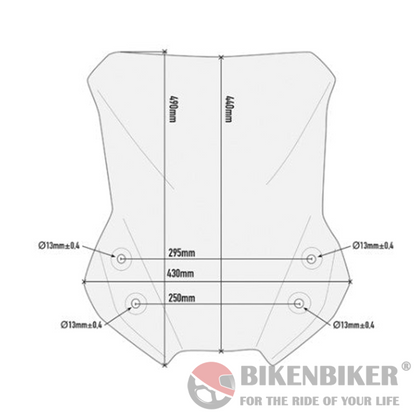 Clear windscreen - Suzuki Vstrom 650 - Givi